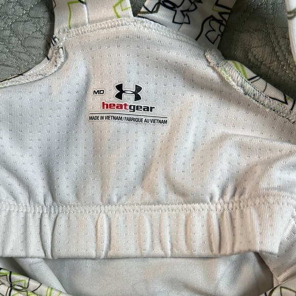 Under Armour White and Green Leather Jacket - Picture 11 of 11